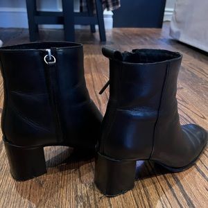 Approximately 2 inch heeled booties just bought from Zara WORN ONCE.